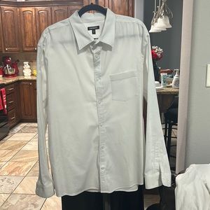 Express Women's white button up